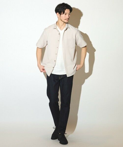 MEN'S BIGI / メンズビギ シャツ・ブラウス | ポリエステルカチオン半袖ワイドカラーシャツ | 詳細18