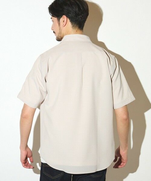 MEN'S BIGI / メンズビギ シャツ・ブラウス | ポリエステルカチオン半袖ワイドカラーシャツ | 詳細17