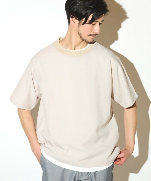 MEN'S BIGI / メンズビギ シャツ・ブラウス | ポリエステルカチオンアンサンブルシャツ（ベージュ系）