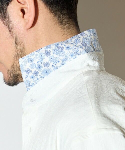 MEN'S BIGI / メンズビギ シャツ・ブラウス | 楊柳ワッシャー七分袖ワイドカラーシャツ | 詳細3