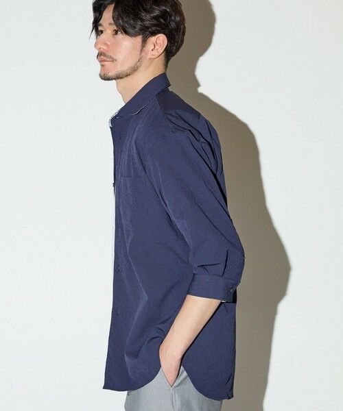 MEN'S BIGI / メンズビギ シャツ・ブラウス | 楊柳ワッシャー七分袖ワイドカラーシャツ | 詳細6