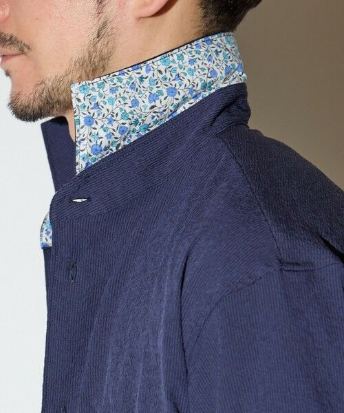 MEN'S BIGI / メンズビギ シャツ・ブラウス | 楊柳ワッシャー七分袖ワイドカラーシャツ | 詳細9