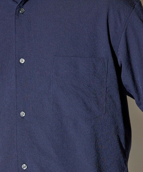 MEN'S BIGI / メンズビギ シャツ・ブラウス | 楊柳ワッシャー七分袖ワイドカラーシャツ | 詳細10
