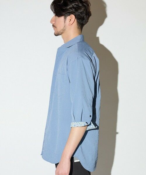 MEN'S BIGI / メンズビギ シャツ・ブラウス | 楊柳ワッシャー七分袖ワイドカラーシャツ | 詳細17