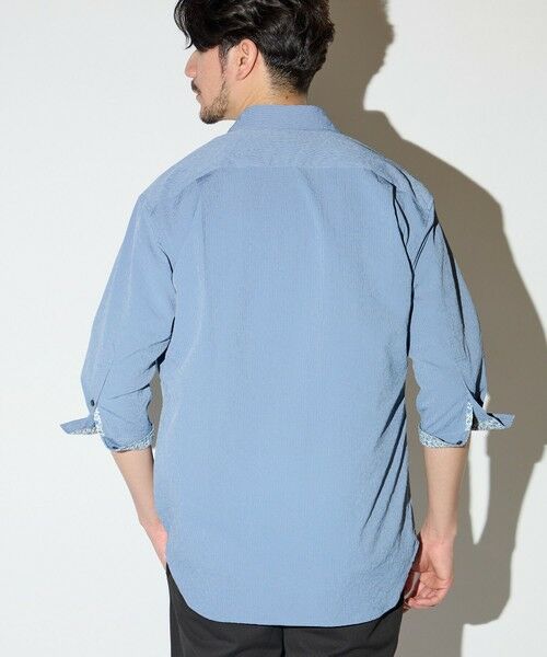 MEN'S BIGI / メンズビギ シャツ・ブラウス | 楊柳ワッシャー七分袖ワイドカラーシャツ | 詳細18