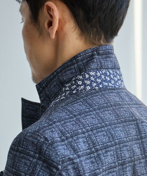 MEN'S BIGI / メンズビギ テーラードジャケット | ポリエステルサッカーチェック柄テーラードジャケット | 詳細9