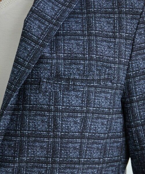 MEN'S BIGI / メンズビギ テーラードジャケット | ポリエステルサッカーチェック柄テーラードジャケット | 詳細11