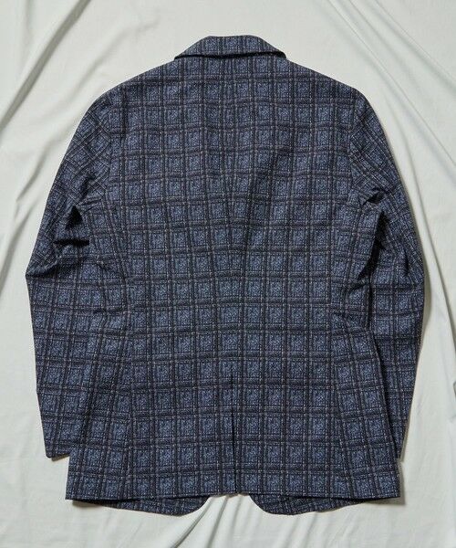 MEN'S BIGI / メンズビギ テーラードジャケット | ポリエステルサッカーチェック柄テーラードジャケット | 詳細15