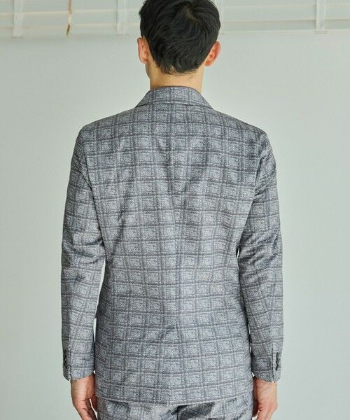 MEN'S BIGI / メンズビギ テーラードジャケット | ポリエステルサッカーチェック柄テーラードジャケット | 詳細18