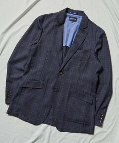 MEN'S BIGI / メンズビギ テーラードジャケット | T/Rウインドウペンチェックテーラードジャケット