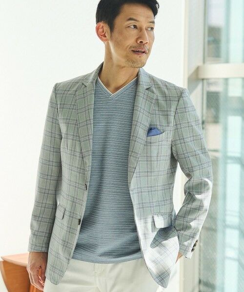MEN'S BIGI / メンズビギ テーラードジャケット | T/Rウインドウペンチェックテーラードジャケット | 詳細3