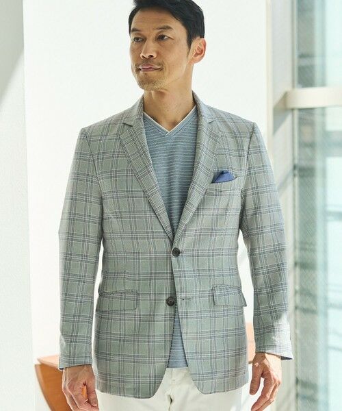 MEN'S BIGI / メンズビギ テーラードジャケット | T/Rウインドウペンチェックテーラードジャケット | 詳細4