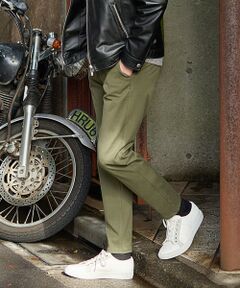 MEN'S BIGI / メンズビギ チノ・ワークパンツ | 360度ストレッチテーパードスリムパンツ/カラーパンツ