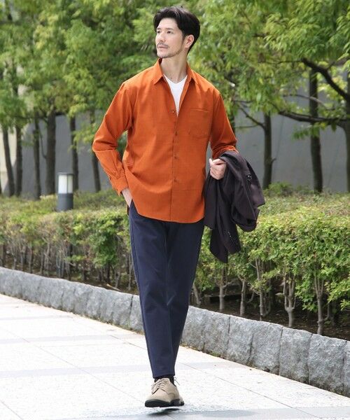 MEN'S BIGI / メンズビギ チノ・ワークパンツ | 360度ストレッチテーパードスリムパンツ/カラーパンツ | 詳細11