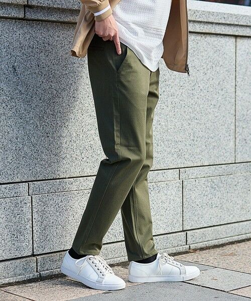 MEN'S BIGI / メンズビギ チノ・ワークパンツ | 360度ストレッチテーパードスリムパンツ/カラーパンツ | 詳細15