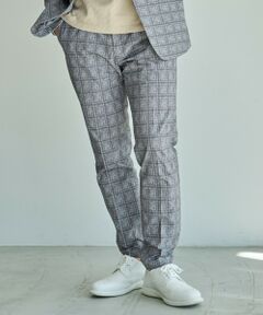 MEN'S BIGI / メンズビギ スラックス・ドレスパンツ | ポリエステルサッカーチェック柄スラックス