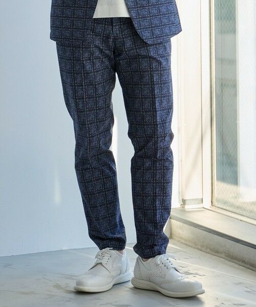 MEN'S BIGI / メンズビギ スラックス・ドレスパンツ | ポリエステルサッカーチェック柄スラックス | 詳細2