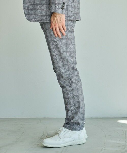 MEN'S BIGI / メンズビギ スラックス・ドレスパンツ | ポリエステルサッカーチェック柄スラックス | 詳細4