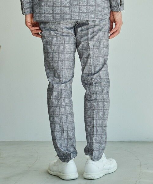 MEN'S BIGI / メンズビギ スラックス・ドレスパンツ | ポリエステルサッカーチェック柄スラックス | 詳細5