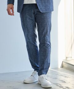 MEN'S BIGI / メンズビギ スラックス・ドレスパンツ | 【Begin5月号掲載】メッシュメランジプリントスラックス/マシンウォッシャブル