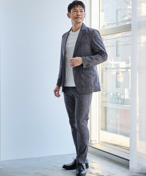 MEN'S BIGI / メンズビギ スラックス・ドレスパンツ | 【Begin5月号掲載】メッシュメランジプリントスラックス/マシンウォッシャブル | 詳細2