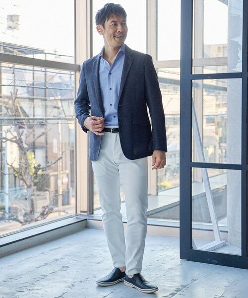 MEN'S BIGI / メンズビギ スラックス・ドレスパンツ | ハイパーストレッチヘリンボンスラックス | 詳細4