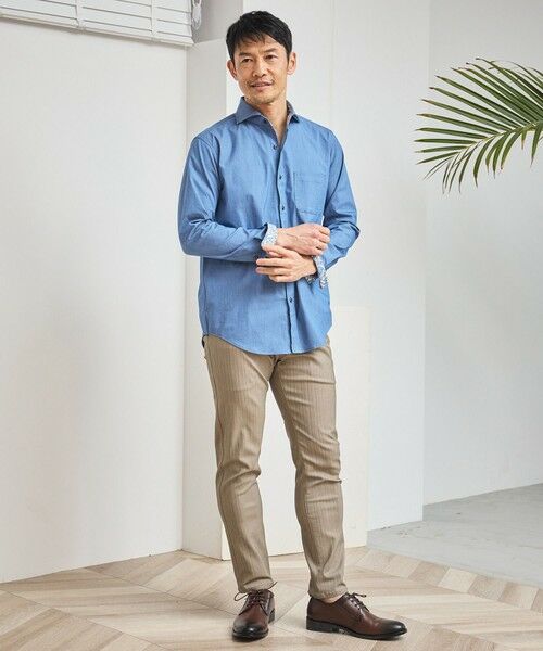 MEN'S BIGI / メンズビギ スラックス・ドレスパンツ | ハイパーストレッチヘリンボンスラックス | 詳細5