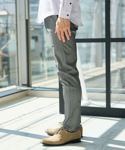 MEN'S BIGI / メンズビギ スラックス・ドレスパンツ | ハイパーストレッチヘリンボンスラックス | 詳細7