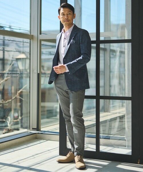 MEN'S BIGI / メンズビギ スラックス・ドレスパンツ | ハイパーストレッチヘリンボンスラックス | 詳細11