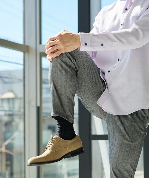 MEN'S BIGI / メンズビギ スラックス・ドレスパンツ | ハイパーストレッチヘリンボンスラックス | 詳細10