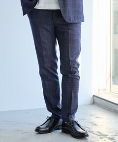MEN'S BIGI / メンズビギ スラックス・ドレスパンツ | T/Rウインドウペンチェックセンタープレススラックス