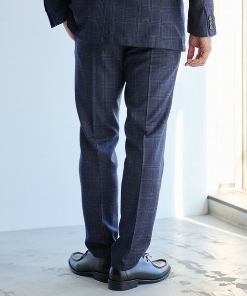 MEN'S BIGI / メンズビギ スラックス・ドレスパンツ | T/Rウインドウペンチェックセンタープレススラックス | 詳細4