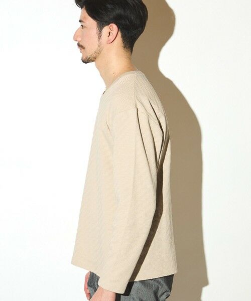 MEN'S BIGI / メンズビギ Tシャツ | リンクスジャガードVネックロンT | 詳細4