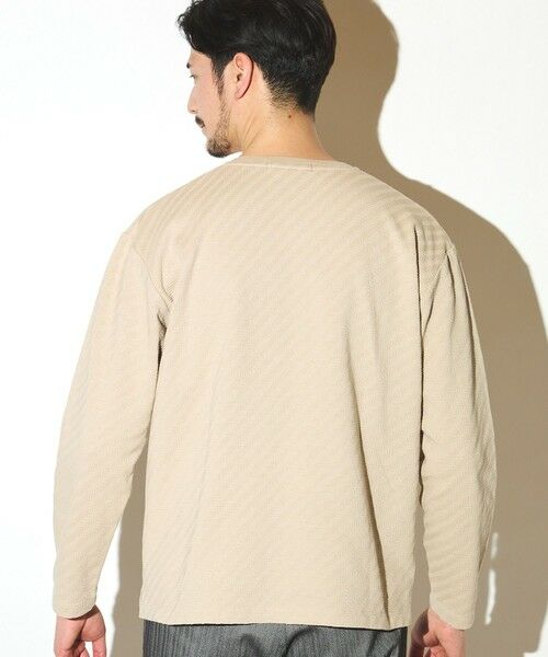 MEN'S BIGI / メンズビギ Tシャツ | リンクスジャガードVネックロンT | 詳細5