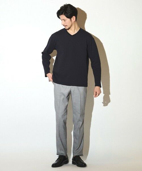 MEN'S BIGI / メンズビギ Tシャツ | リンクスジャガードVネックロンT | 詳細10