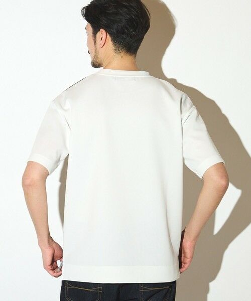 MEN'S BIGI / メンズビギ Tシャツ | ポリエステルポンチ×梨地クルーネックTシャツ | 詳細5