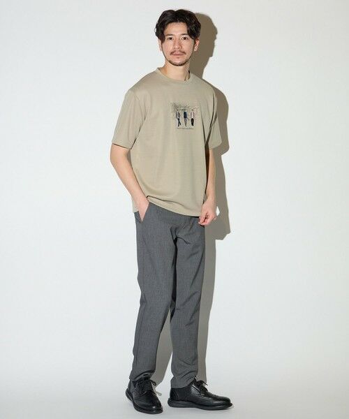 MEN'S BIGI / メンズビギ Tシャツ | リサイクルポリエステル刺繍プリントTシャツ | 詳細8