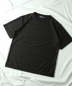 MEN'S BIGI / メンズビギ Tシャツ | リンクスジャガードボーダークルーネックT