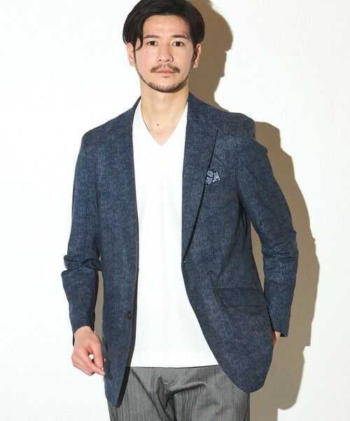 MEN'S BIGI / メンズビギ Tシャツ | シルケットスムースVネックテーラーTシャツ | 詳細5