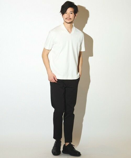 MEN'S BIGI / メンズビギ Tシャツ | シルケットスムースVネックテーラーTシャツ | 詳細7