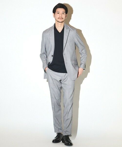 MEN'S BIGI / メンズビギ Tシャツ | シルケットスムースVネックテーラーTシャツ | 詳細12