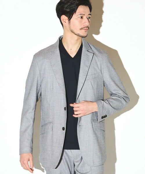 MEN'S BIGI / メンズビギ Tシャツ | シルケットスムースVネックテーラーTシャツ | 詳細11