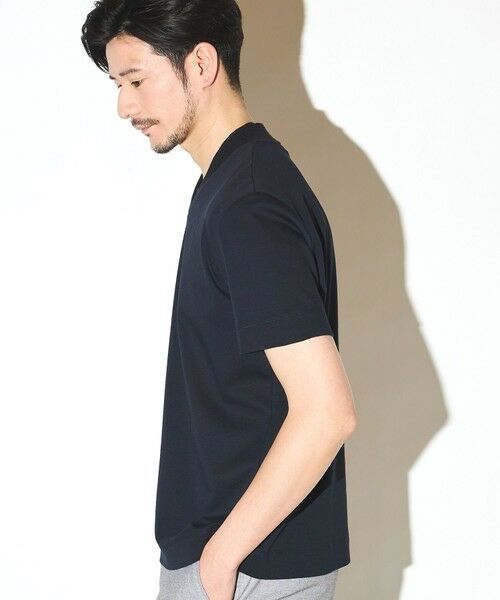 MEN'S BIGI / メンズビギ Tシャツ | シルケットスムースVネックテーラーTシャツ | 詳細14