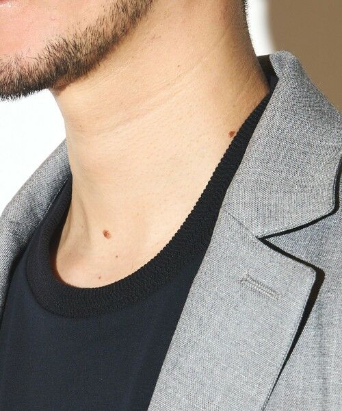 MEN'S BIGI / メンズビギ Tシャツ | シルケットスムースクルーネックテーラーTシャツ | 詳細16