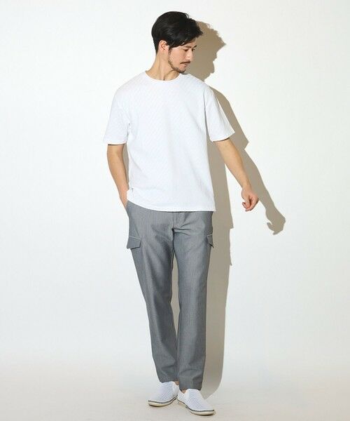 MEN'S BIGI / メンズビギ Tシャツ | シェブロン柄リンクスジャガードクルーT | 詳細3