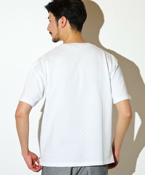 MEN'S BIGI / メンズビギ Tシャツ | シェブロン柄リンクスジャガードクルーT | 詳細2