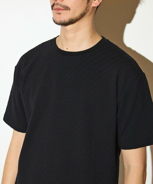 MEN'S BIGI / メンズビギ Tシャツ | シェブロン柄リンクスジャガードクルーT | 詳細9