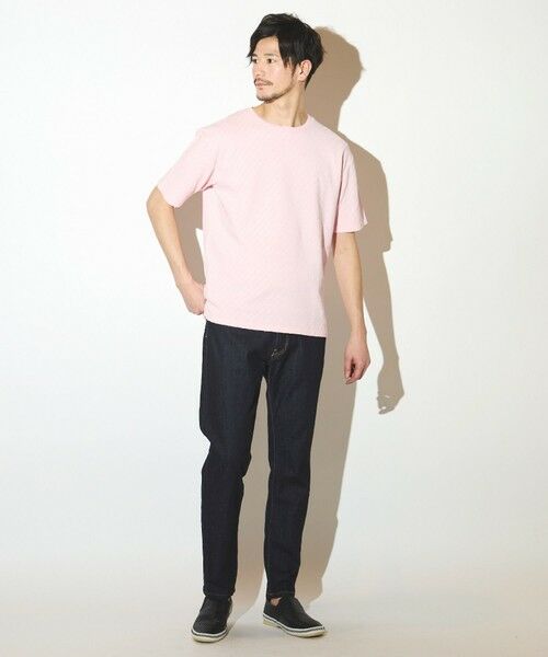 MEN'S BIGI / メンズビギ Tシャツ | シェブロン柄リンクスジャガードクルーT | 詳細15