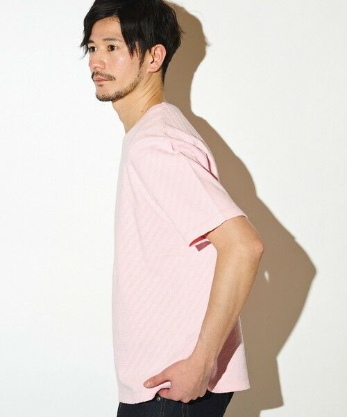 MEN'S BIGI / メンズビギ Tシャツ | シェブロン柄リンクスジャガードクルーT | 詳細13