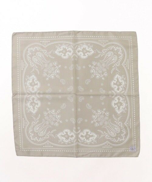 MEN'S BIGI / メンズビギ バンダナ・スカーフ | イタリアンスカーフ（ベージュ系）